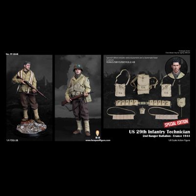 Капрал Тимоти Апхэм / рядовой Стэнли Меллиш ("Спасти рядового Райана") - Коллекционная ФИГУРКА 1/6  US 29th Infantry Technician Special Edition (FP004B) - Facepoolfigure