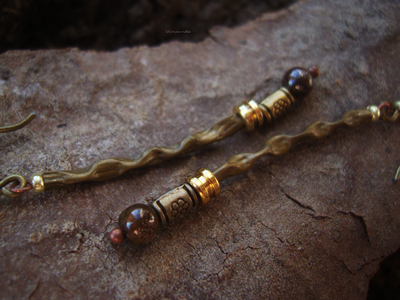 Бохо-серьги "Тропа по Редколесью"