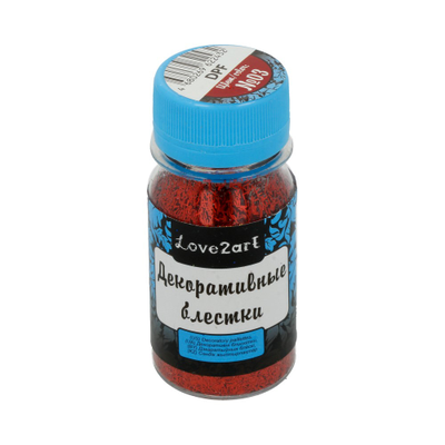 "Love2art" Декоративные блестки DPF 1.5 x 0.2 мм 15 г Красные полоски