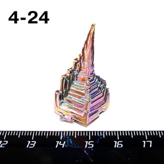 Висмут выращенный (кристалл) №4-24: 12,8г - 35*15*15мм