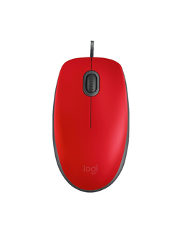Мышь компьютерная Logitech M110 Silent USB (910-005489) красная