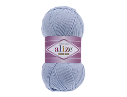 Пряжа Cotton Gold Alize (Ализе Коттон голд) Состав: 55% хлопок и 45% акрил Вес: 100 гр Метраж: 330 м. цвет Светло голубой 40
