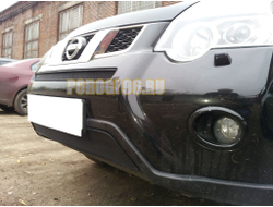 Защита радиатора Nissan X-Trail T31 2011-2015 black середина