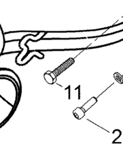 Болт M8 x 20 оригинал BRP 40036 для BRP LYNX/Ski-Doo (Hex. screw M8 x 20)