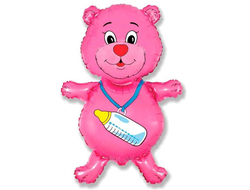 Розовый медвежонок