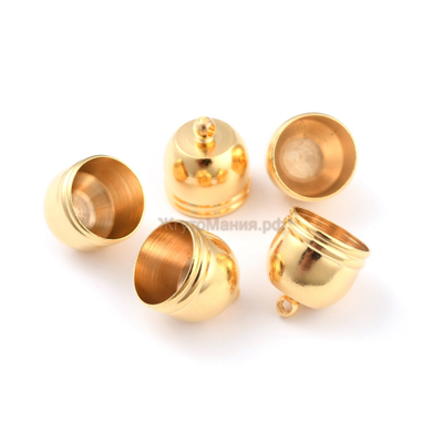 КОЛПАЧОК КЛЕЕВОЙ - 10,5мм - ЗОЛОТО (Позолота 24k)