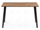 Стол Тринити Лофт 120 25 мм дуб делано темный / черный матовый