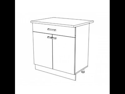 Стол рабочий Н800-1Я Брауни (Эра)