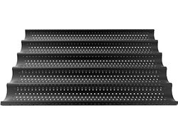 Лист для выпечки перфорированный 600*400, 5 продольных ячеек шириной 80 мм, алюминий с тефлоновым покрытием