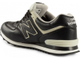 New Balance 574 Black Leather