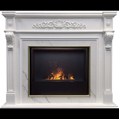 Электрокамин Моцарт WT с очагом 3D Cassette 630 Black Panel