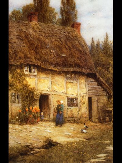 Купить картину обогреватель, репродукция Аллингем Суррейский фермерский домик