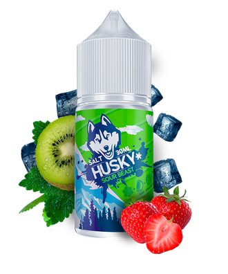 HUSKY MALAYSIAN SALT (20 MG) 30ml - SOUR BEAST (ХОЛОДНАЯ КЛУБНИКА, КИВИ И ПЕРЕЧНАЯ МЯТА)