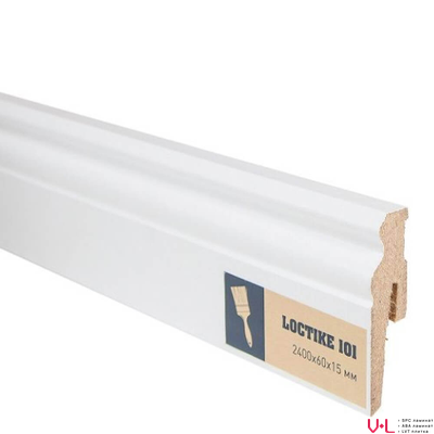 Плинтус МДФ под покраску Arbiton Loctike 101 фигурный