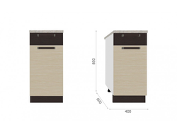Кухонный Стол Модена Н40 1ящ1д со столешницей
