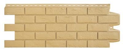 Фасадная панель "Состаренный кирпич", цвет песочный, серия стандарт | Grand Line