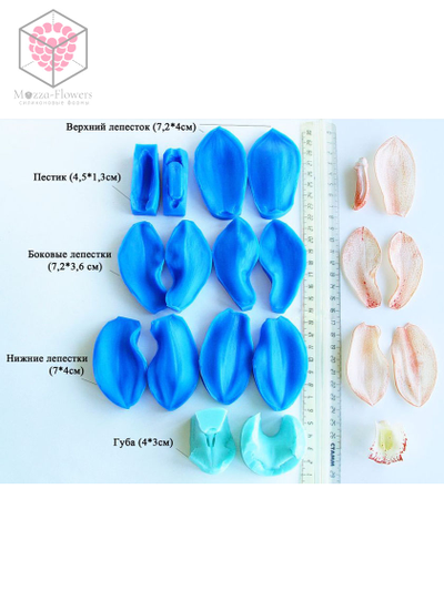 Набор вайнеров и каттеров "Орхидея Цимбидиум"