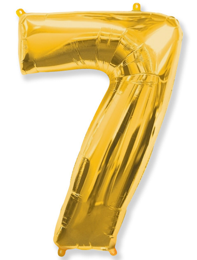 Фольгированная цифра-Золотая