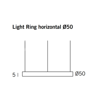 Henge Light Ring Horizontal D50 Copper