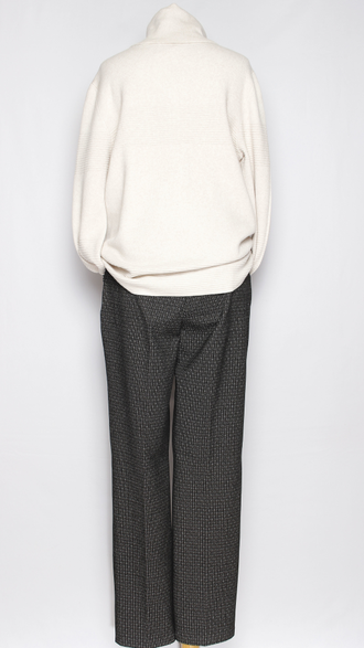 Свитер  хомут "ГЛАДКИЙ ВОРОТ"  бежевый, молочный, чёрный, серый, морская волна, коралл р.46-52