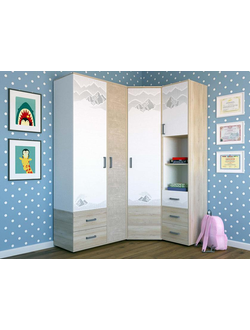 Угловой шкаф в комплекте Эверест 23