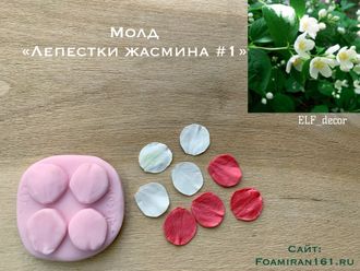 Молд «Лепестки жасмина (Чубушника) #1» (ELF_decor)