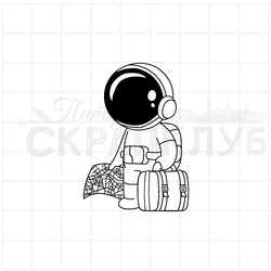 штамп космонавт