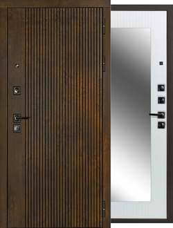 Металлическая входная дверь «Василек» трехконтурная, 3 петли