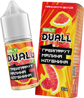 DUALL EXTRA SALT (20 MG) 30ml - ГРЕЙПФРУТ / МАЛИНА / КЛУБНИКА