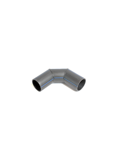 D280 SDR17 Отвод сварной сегментный ПНД ПЭ100 45°- 90° производство в СПб