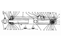 Гидроцилиндр отвала 2501-26-1000СБ