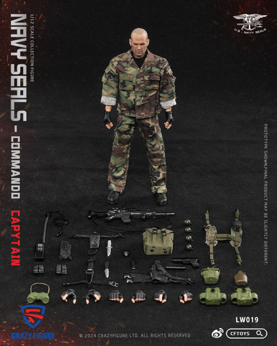 Капитан "морских котиков" США - Коллекционная фигурка 1/12 SCALE SEAL Special Assault Team Captain (LW019) - CRAZY FIGURE