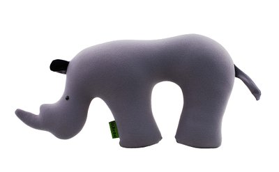 Дорожная подушка-подголовник антистресс "Носорог"