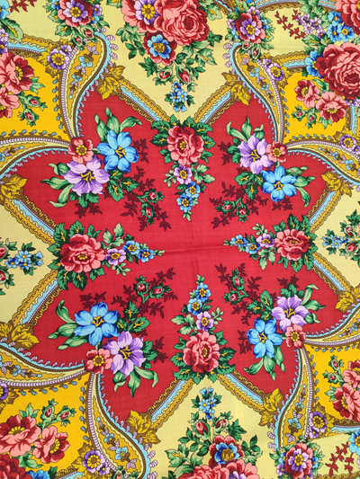 Павловопосадский платок Времена года. Лето 707-6