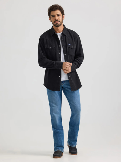 Рубашка Wrangler® Classic Denim Western Snap Shirt
