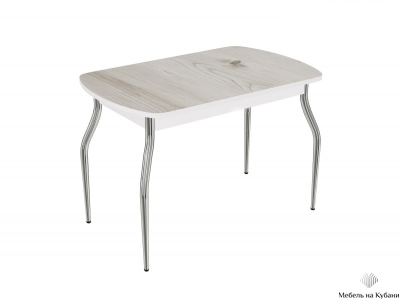 Стол кухонный "Пластиковый", подстолье Изогнутое разные цвета