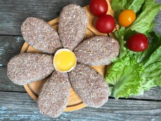 Полуфабрикаты - Домашние котлеты из индейки -(упаковка 0,5 кг, примерно ...