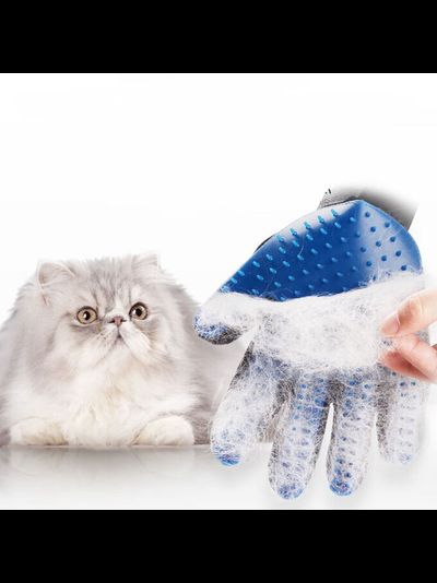 Перчатка-рукавица для вычесывания шерсти