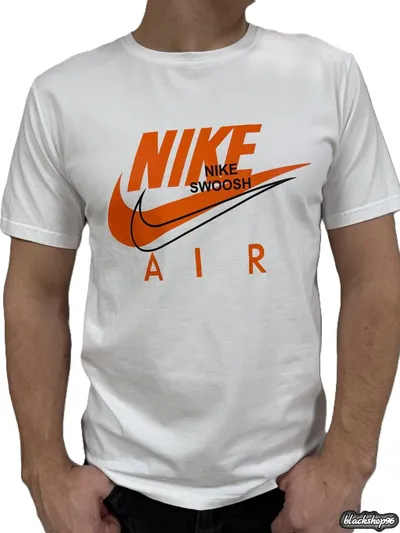 Футболка Nike Swoosh White-Orange (S, M, L, XL)