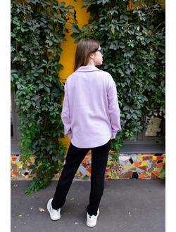 Теплая рубашка лила