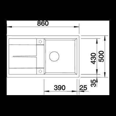 Мойка Blanco Metra 5S, 517348