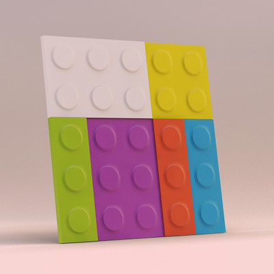 Гипсовая 3d панель "Конструктор"