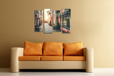 Модульная картина "Улочки города"