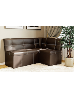 Скамья угловая Квадро тип 3 Коричневая (Бонмебель)