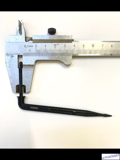 Стойка-капельница угловая 10см под трубку 3мм