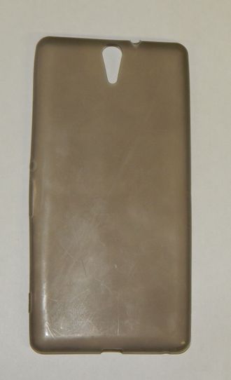Защитная крышка силиконовая Sony Xperia C5, черная