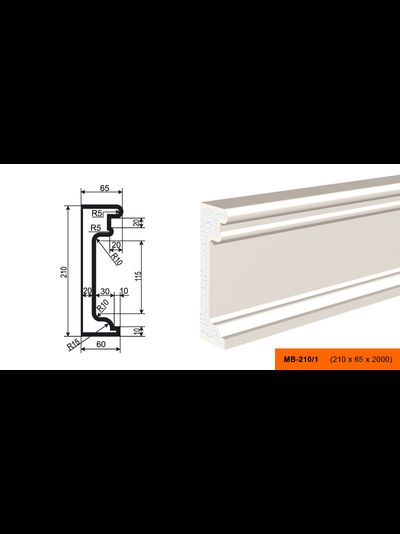 Фасадный молдинг из пенополистирола с покрытием LEPNINAPLAST (Лепнинапласт)  МВ-210/1
