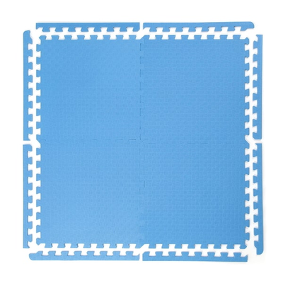 Будо-мат(мягкий пол спорт) 50х50 см. с креплением ласточкин хвост, с кромками, 1м2