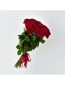 21 красная роза 50 см