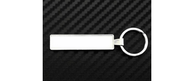 Комплект на 100 брелоков. Заготовка с бортиками «ПРЕМИУМ» брелок госномер авто. (10,9 х 51,7 мм.)